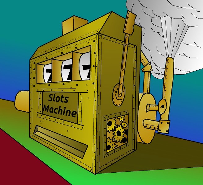 A picture about the history of slot machines